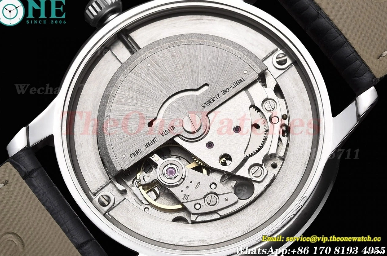 Ville White GDF Co-Axial Dial Men's 39.5MM SS MY8215 De LE 0518